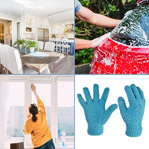 M METERXITY Dust Removal Gloves - Household Cleaning Mitts Soft & Durable, Apply to Kitchen/Garden/Room - color: Brown