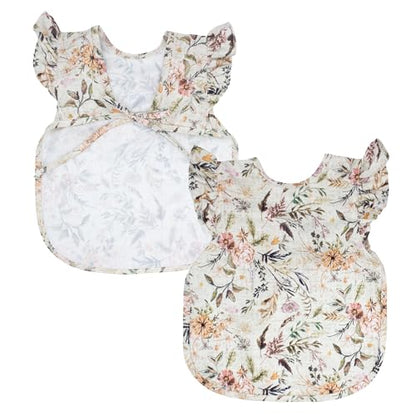 BapronBaby Flutter Baby Led Weaning Infant Feeding Bib Crafting Smock 6M-5T - color: Delilah Floral, size: Baby/Toddler 6m-3T