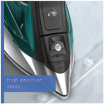 Rowenta Pro Master Stainless Steel Soleplate Steam Iron for Clothes, Anti-Drip Protection, 210 g/min, 400 Microsteam Holes, 1775 Watts Iron Steamer for Clothes, Powerful Steam DW8360 - style: Classic Professional Iron