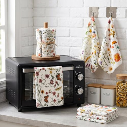 36 Pack Reusable Kitchen Cloths Cotton Towels, Vintage Wildflower - style: Vintage Wildflower