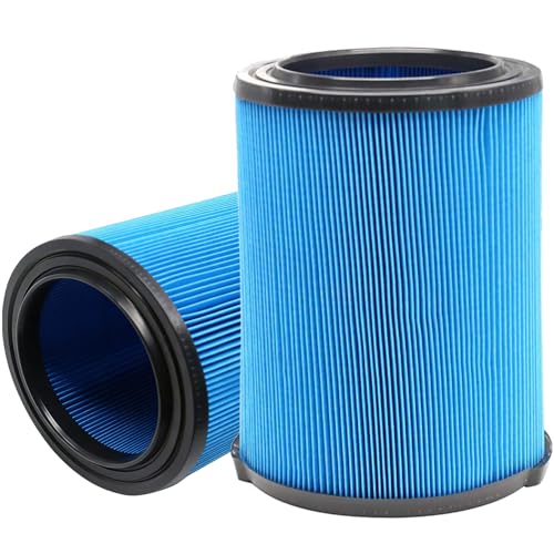 2 Pack 3-Layer VF5000 Replacement Filter for Rigid Shop Vac 5-20 Gallon Wet Dry Vacuums, fits RV2400A RV2400HF RV2600B WD06700 WD0671 WD0671EX0 WD0970 WD09700 WD1270 WD1450 WD1680 WD1851 - size: 2-Pack Filter