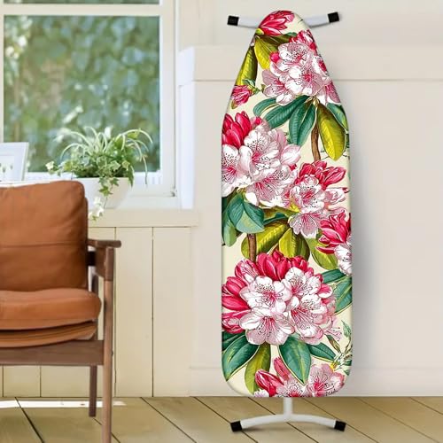 Nuxovilar Red White Floral Ironing Board Cover 15x54 Polyester - color: Cc01168, size: 18×49 inch