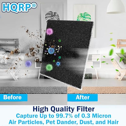 HQRP 4-Pack Foam Filter compatible with Kenmore Progressive & Whispertone CF-1 86883 86880, Panasonic MCV9568, for 116.21714, 21514, 21614, 23613 Canister Vacuum Cleaners