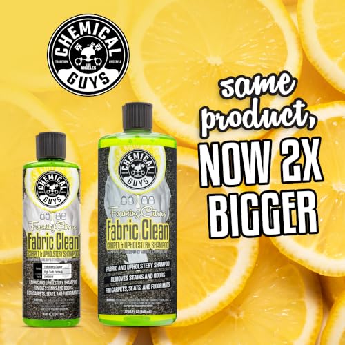 Chemical Guys, Foaming Citrus Fabric & Carpet Cleaner, Seats & Mats, 32 oz - size: 32 Fl Oz (Pack of 1)