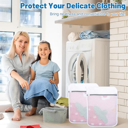 6-Pack Durable Honeycomb Mesh Laundry Bags for Delicates, 12 x 16 Inches - color: 120gsm Honeycomb Mesh, size: 6 Medium