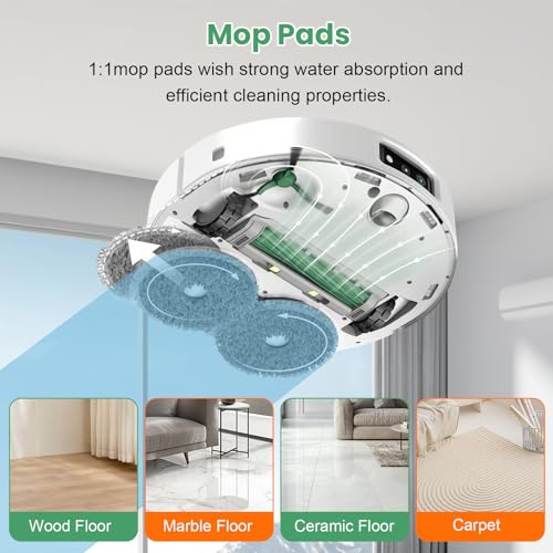 18 Pcs Replacement Parts for iRobot Roomba Plus 405 Combo Robot - size: 18PCS for iRobot 405 Combo