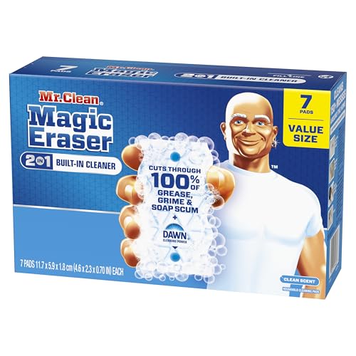 Mr. Clean Magic Eraser Foaming Sponge, All Purpose, Dawn Cleaning Power,Wall Cleaner, Sneaker Cleaner,OvenCleaner,Kitchen,Bathroom,Shower Cleaning Supplies, Scrubber,Ultra Foamy, 7 Count (Pack of 4) - size: 7 Count (Pack of 4), style: Original Version