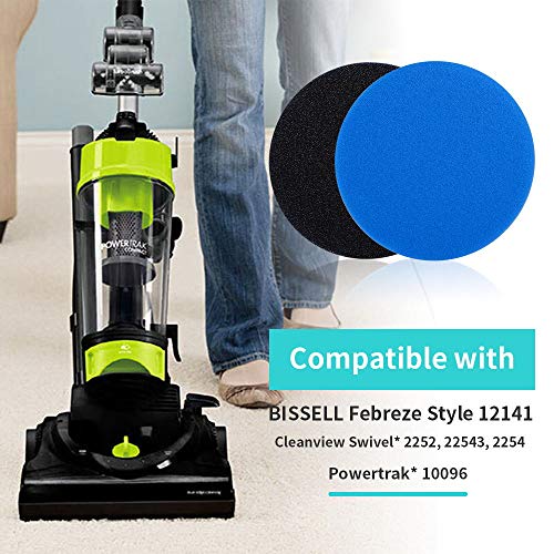 KEEPOW Vacuum Filter Parts Compatible with Bissell Cleanview Pet Vacuum - size: 4+2 Pack
