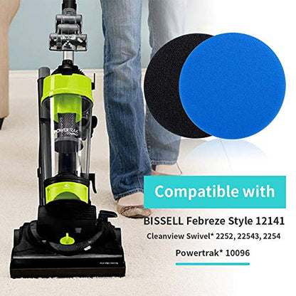 KEEPOW Vacuum Filter Parts Compatible with Bissell Cleanview Pet Vacuum - size: 4+2 Pack