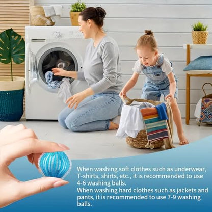 Pet Hair Remover for Laundry - 12PCS Reusable Dog & Cat Hair Catcher Balls for Washing Machine - Pet Fur Remover for Clothes, Bedding & Blankets - Safe on Fabric, Won’t Damage Laundry