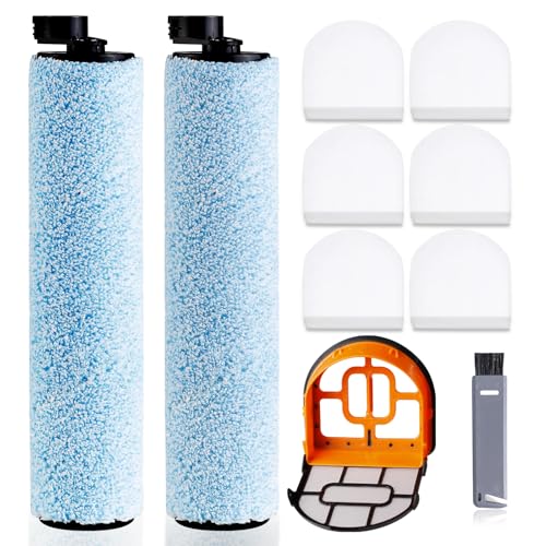 9 Pcs WD161 Replacement Brushroll and Filter Compatible with Shark Hydrovac - color: WD161,261