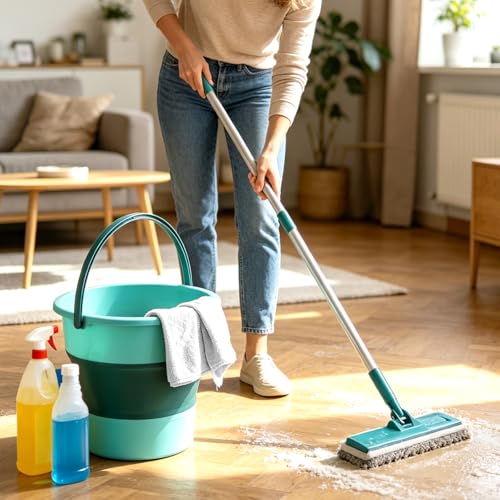 Collapsible Bucket 4.5 Gallon/17L Large Capacity Foldable Cleaning Buckets - color: Large Green