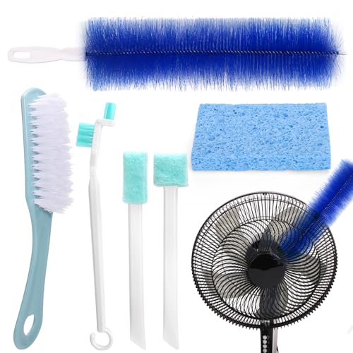 XANGNIER Fan Cleaning Brush Dust Removal Tool Kit,Bendable,6 Pcs - color: Multicolor
