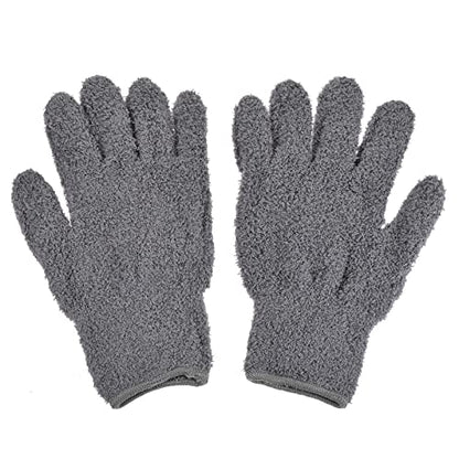 M METERXITY Dust Removal Gloves - Household Cleaning Mitts Soft & Durable, Apply to Kitchen/Garden/Room - color: Gray