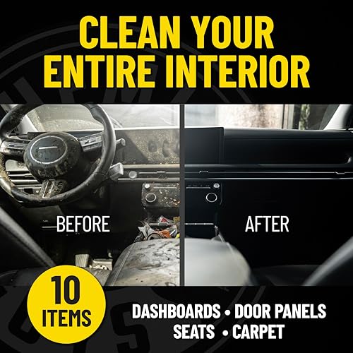Chemical Guys, 10-Piece Interior Cleaning Kit, Cleaner, Brushes, Gel & Bag - style: KIT + BAG