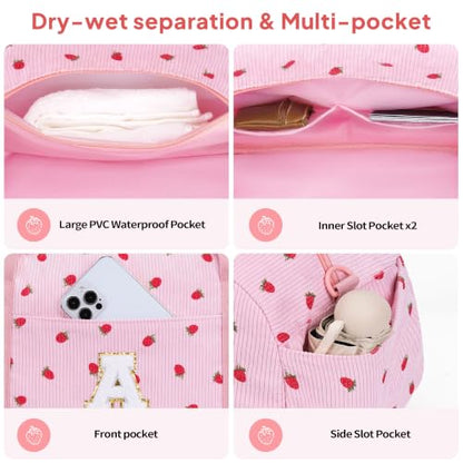 YOOLIFE Travel Duffle Bag for Girls Birthday Gifts, Kids Dance Bag, Pink N - color: Pink, style: N