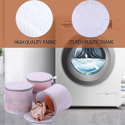 Large Bra Washing Bag for Laundry, Lingerie Bags for Washing Bras, 8", 3Pcs - size: 3L(8x8x8")