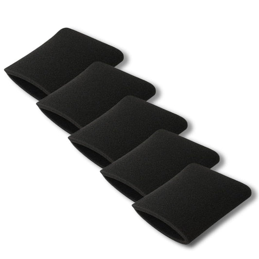 5 Pack VFF21 Foam Filters for Most Vacmaster 2.5 to 5 Gal Wet/Dry Vacuums