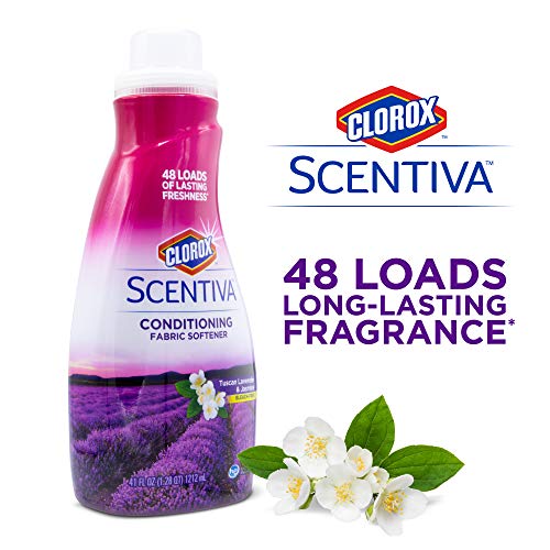 Clorox Scentiva Liquid Fabric Softener, Tuscan Lavender & Jasmine, 41 Fl Oz - size: 41 Fl Oz (Pack of 1)