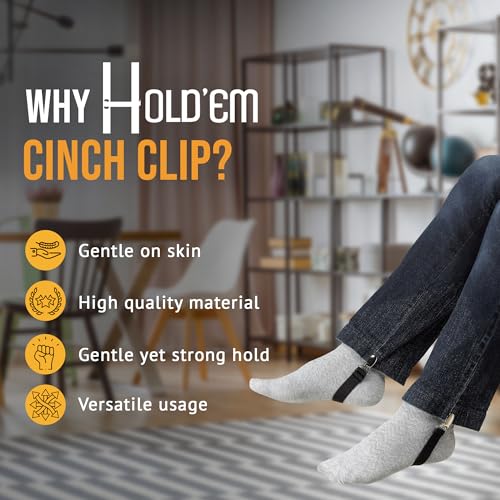 Hold’Em 1 1/8" Polished Nickel Plated Clips with Secure Prong to Ensure Maximum Hold Perfect for Making Mitten, Suspenders or -10PC 1 1/8" - color: Clips 1 1/8" Inch
