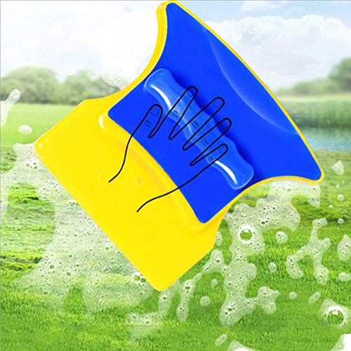 Fdit Magnetic Window Glass Cleaner, Double-Sided Squeegee for 3-8mm Thickness, with 2m Anti-Falling Rope, 2 Extra Cleaning Cotton