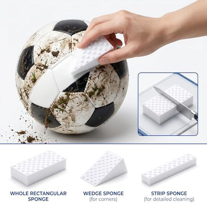 50 Pack High-Density Magic Melamine Sponge Eraser, Extra Durable Nano Cleaning Pads Supplies for Multi-Surface, Non-Crumbling Scrubber for Walls, Shoes, Kitchen & Bath, Just Add Water - size: 50 Pads