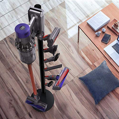 XIGOO Vacuum Stand for Dyson V15 Detect, V11 V10 V8 V7 V6 - color: Black, style: 6 Hooks