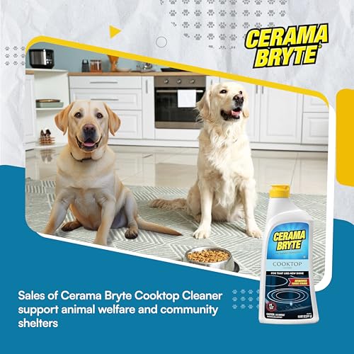 Cerama Bryte Daily Cooktop Cleaner, 16 oz & 2 Cleaning Pads Kit - size: 32 Fl Oz (Pack of 1)