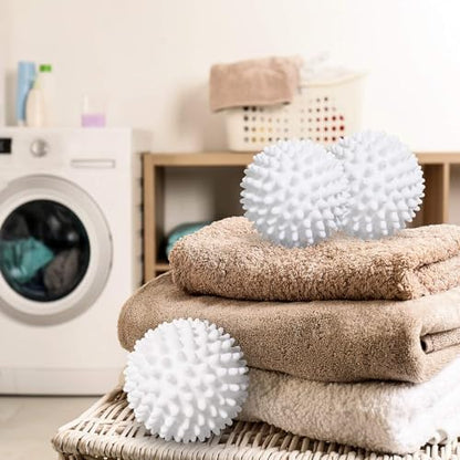 Dryer Balls for Laundry, 6 PCS Non-Toxic Reduces Drying Time & Static Washing Balls Reusable Dryer Balls Prevents Tangles Pet Fur Remover for Laundry Bedding Clothes - color: Style-004