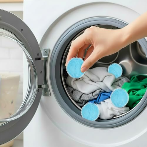 Pet Hair Remover for Laundry 4 Pcs, Reusable Dog & Cat Hair Catcher for Washer and Dryer, Laundry Hair Remover Tool for Clothing, Bedding & Blankets, Blue - color: Blue