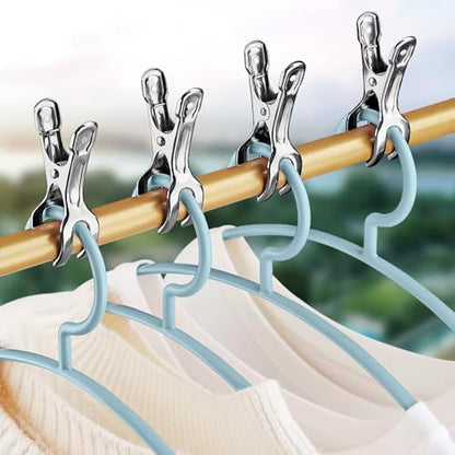 Outdoor Duty Clothespins 6 Pack Large Stainless Steel Quilt Clips,Beach Towel Clips,Curtain Clamps