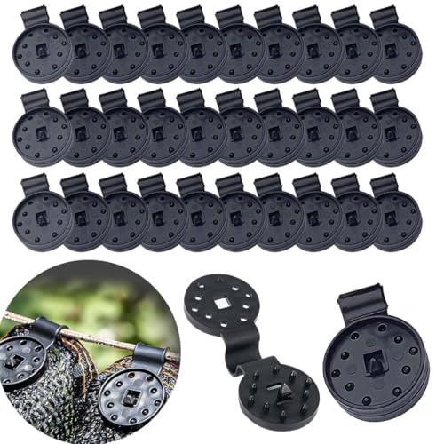 Sunscreen Net Clips, Heavy Duty Plastic Shade Cloth Clips 100Pack Universal Garden Plant Clamps for Tarpaulin, Mesh, Canopy, Fence