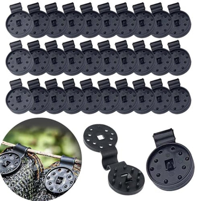 Sunscreen Net Clips, Heavy Duty Plastic Shade Cloth Clips 100Pack Universal Garden Plant Clamps for Tarpaulin, Mesh, Canopy, Fence