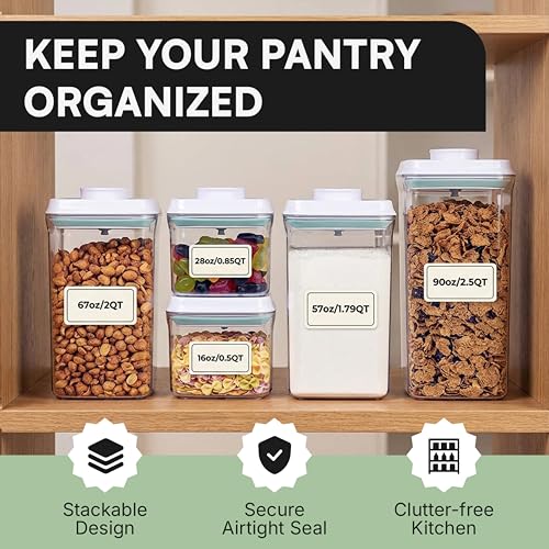 Bop Top Airtight Food Storage Containers | Pop-Top Lid | 3.5 Cups / 28 Oz - color: Single: 28 oz