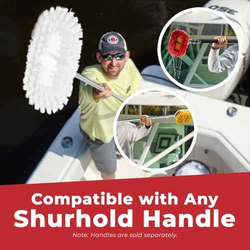 Shurhold 950 6" Deck Brush with Extra Stiff White Polypropylene Bristles - style: Extra Stiff, White