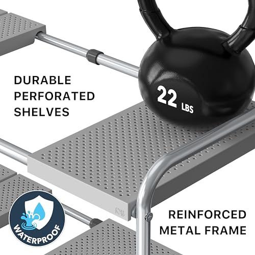 Simple Houseware Under Sink 2-Tier Heavy Duty Expandable Organizer, Silver - color: Silver