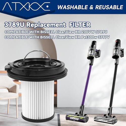 4 Pack XR Filter Fit for Bissell Stick Cordless Vacuum 3789U,3797V, 3789X - color: 4pack