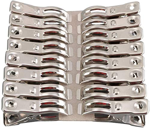 Stainless Steel Clothes Pins 32 Pcs Metal Clothespins Heavy Clothes Clips