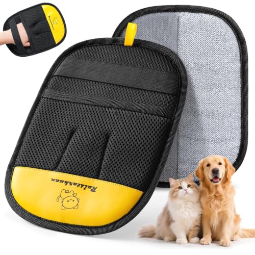 Pet Hair Removal Glove，2026 Newly Upgraded Reusable Magic Brush Pet Hair Remover Glove for Cats & Dogs，Pet Hair Remover Tool for Couch,Curtain, Clothing, Carpet, Car Seat (1Pcs)