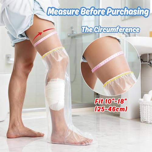 RAINFLOW 6PCS Waterproof Foot Cover for Shower - Cast Covers for Shower Leg - size: Foot Cover