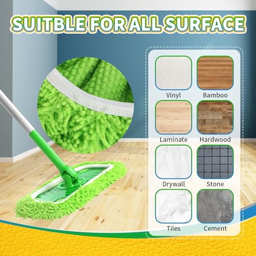 Reusable Microfiber Mop Pads for Swiffer Sweeper Mop, 6 Pack