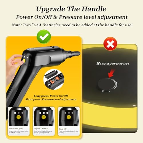 Steam Cleaner, 3-Level Adjustable Handle with 16 Accessories, 2500W - color: Yellow
