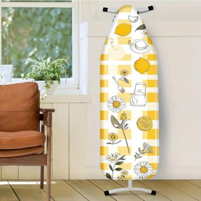 Nuxovilar Yellow Gingham Lemons Ironing Board Cover 15x54 Polyester - color: Ycr01976, size: 15×54 inch