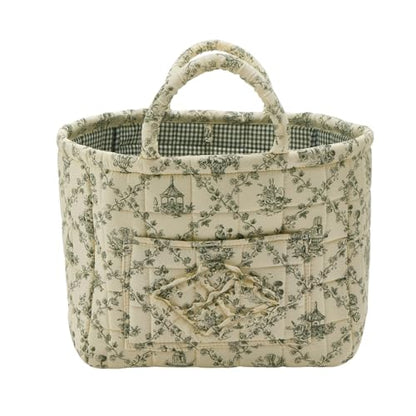 Boho Fabric Storage Basket, Large Capacity Laundry Basket, 12.2'' x 10.23'' x 10.23'' Collapsible Laundry Hamper with Easy Carry Handles (B Multi-Color 3, L) - color: B Multi-Color 3