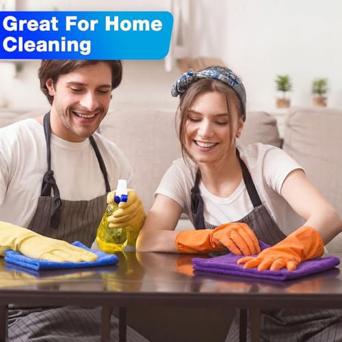 Nuenen Car Microfiber Clean Cloths, Purple,Blue,Green, 16 x 16 Inch, 60 Pcs - color: Purple,blue,green, size: 16 x 16 inches