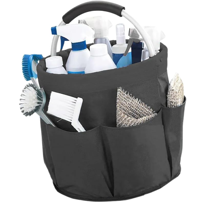 17L Large Storage Organiser Bag Folding Basket Picnic Tote Outdoor Cleaning Caddy with Handle Tool Bag Cleaning Supplies