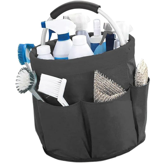 17L Large Storage Organiser Bag Folding Basket Picnic Tote Outdoor Cleaning Caddy with Handle Tool Bag Cleaning Supplies