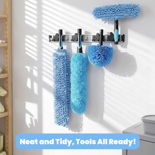 20ft High Reach Extendable Duster Kit with 5-12ft Extension Pole - size: 12FT POLE (Reach 20FT High)