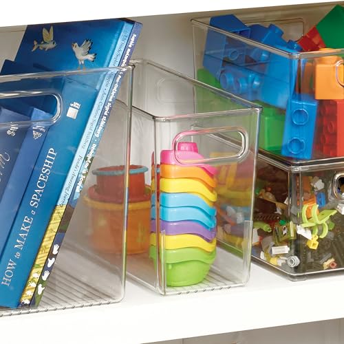 iDesign Slim Clear Plastic Bathroom Storage Bin, Tall Narrow - style: Pack of 1