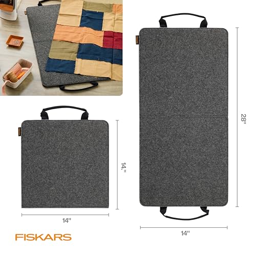 Fiskars 14" x 28" Folding Wool Pressing Mat, Portable Ironing Surface - size: 28"L x 14"W